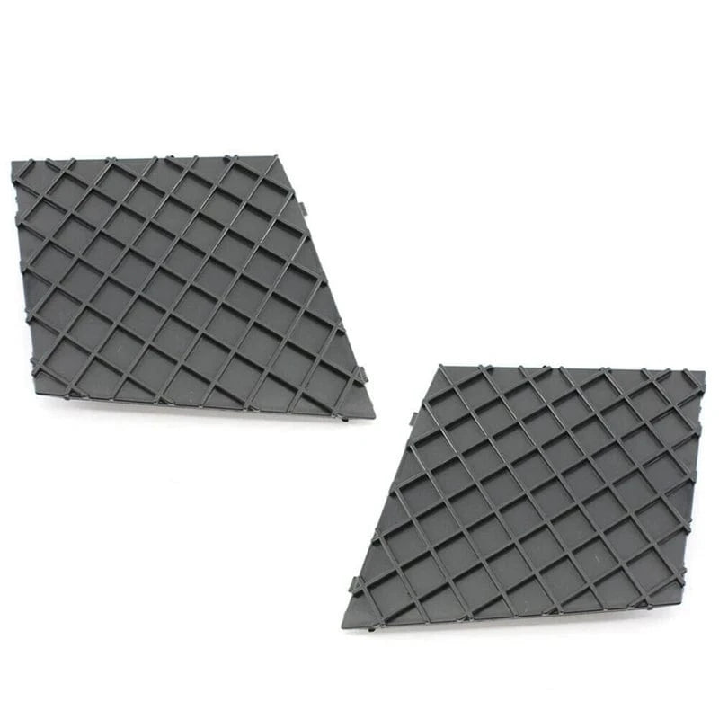 1X Oil Cooler Radiator Coolant Expansion Thermostat Tank For BMW E46 X3 E53 & 2X Black Front Bumper Lower Mesh Grill - JustUsRacers