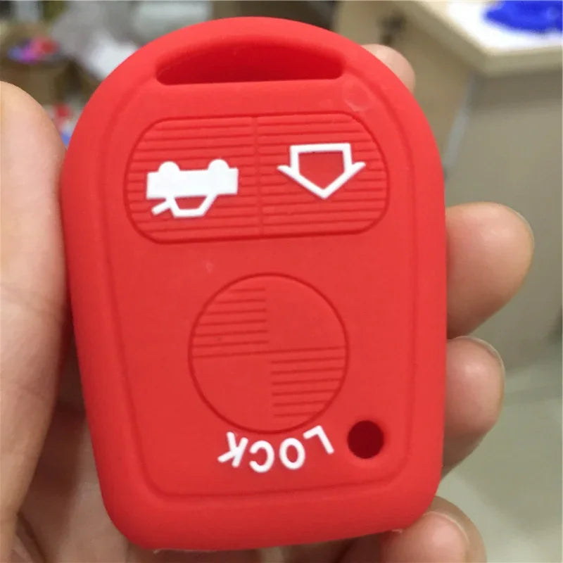 Silicone Rubber Car Key Fob Cover for BMW (Old 3-Button Remotes) - JustUsRacers