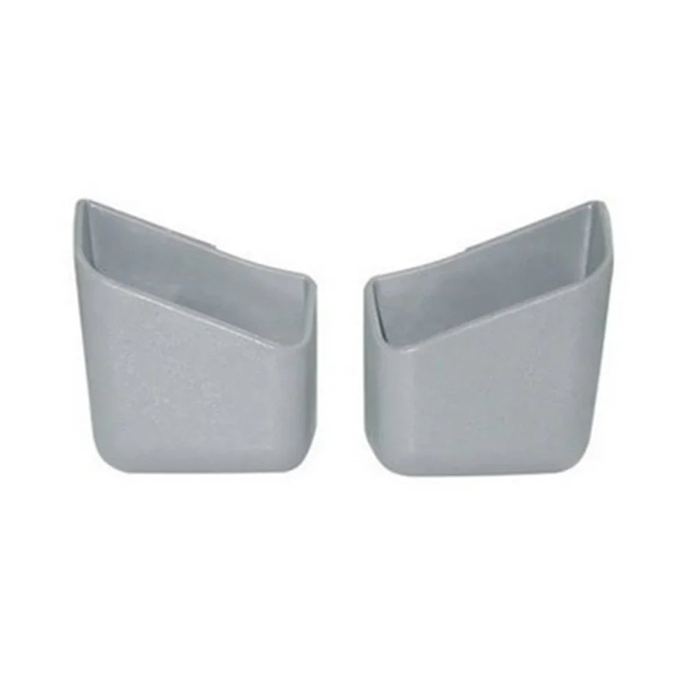 Grey IC card holders in set of 2 for car or wallet organization. Plastic construction with corner protectors.