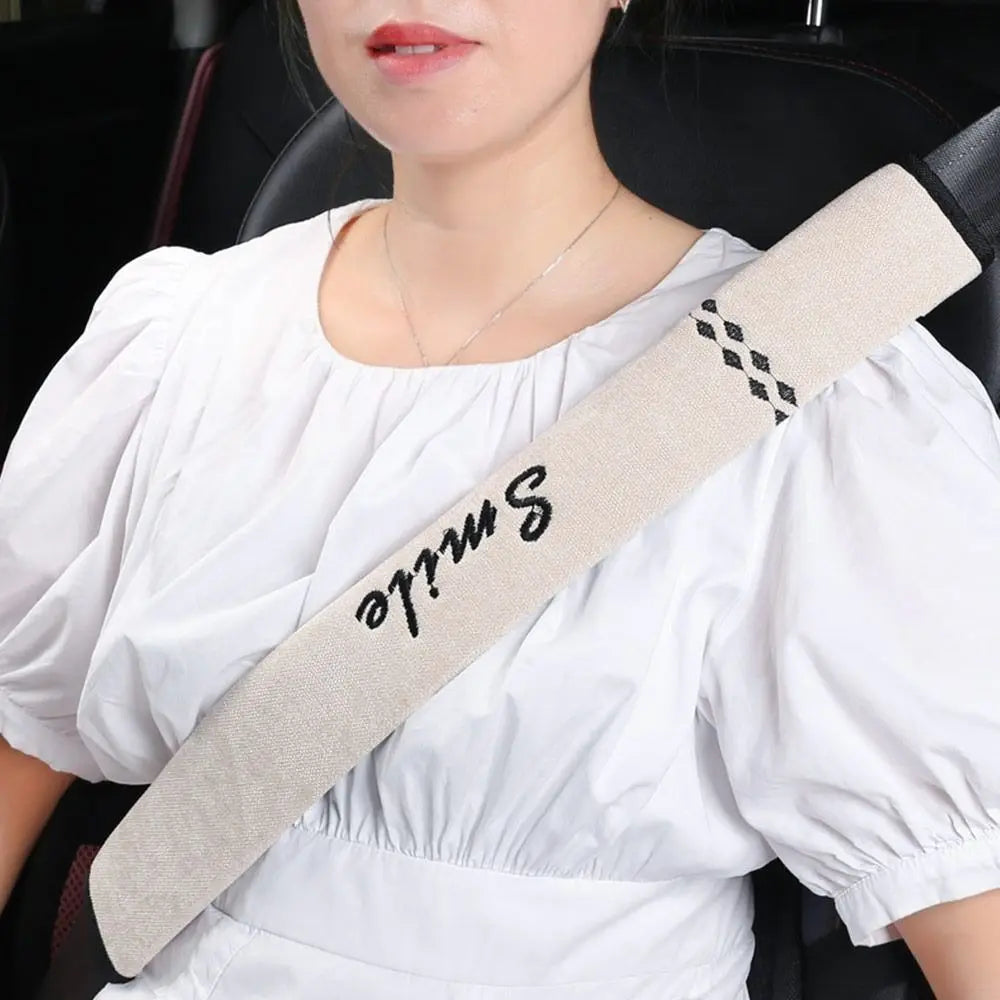 Universal Adjustable Car Seat Belt Cover Chenille - JustUsRacers