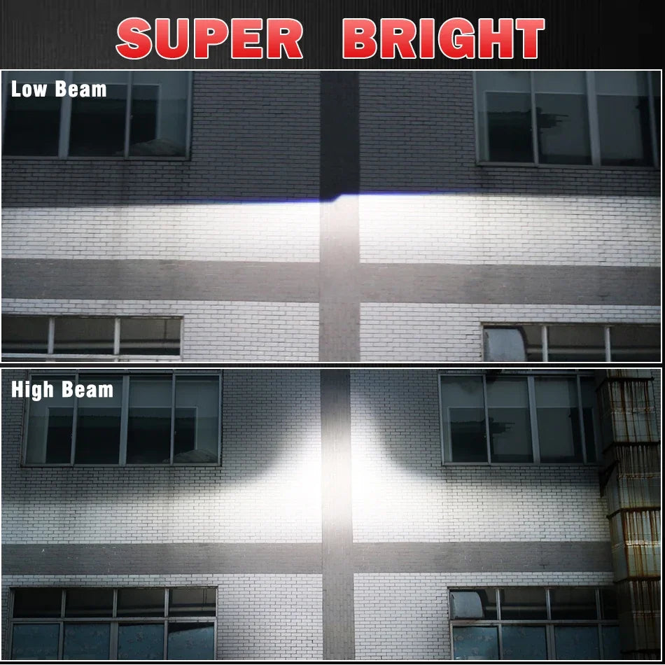 'Dual 3" Bi-LED projector lens - delivers sharp, high-output lighting for car headlights. Universal fit for upgrade.'