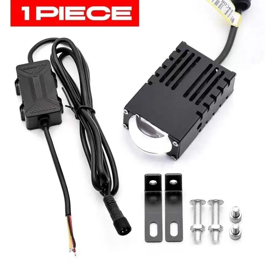 LED Headlight Bumper Fog Lamps Projector Mini Driving Lights - JustUsRacers