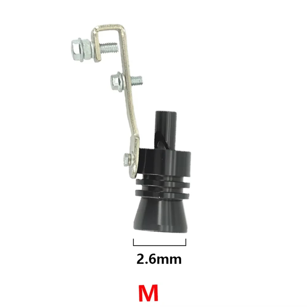 "Universal Turbo Whistle Muffler Insert: Enhance car exhaust sound with this universally compatible simulator."