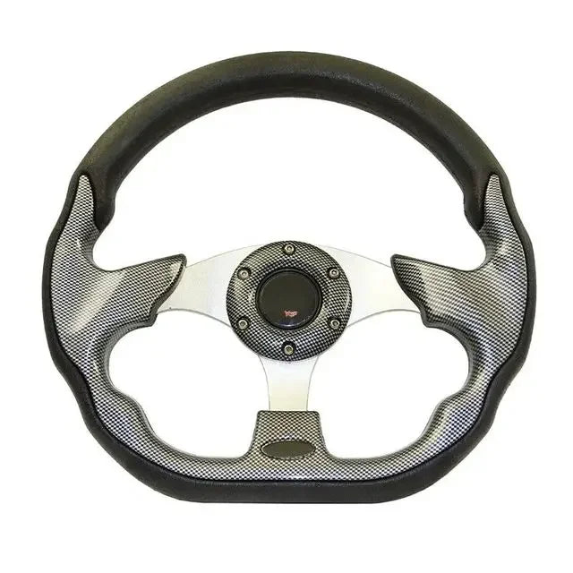 13-inch universal racing steering wheel with PU and aluminum drift design.