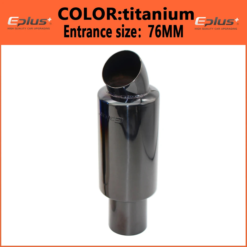 EPLUS Universal Stainless Steel Exhaust Muffler Tail Pipe Tip - JustUsRacers