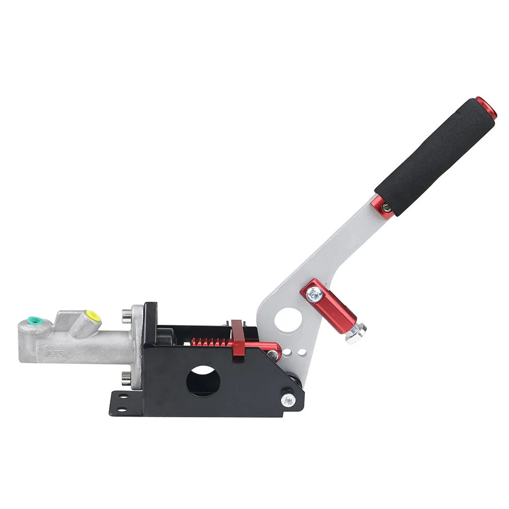 "Universal Hydraulic Drift Handbrake - Horizontal Racing E-Brake"
Alt text: Universal hydraulic racing handbrake for horizon