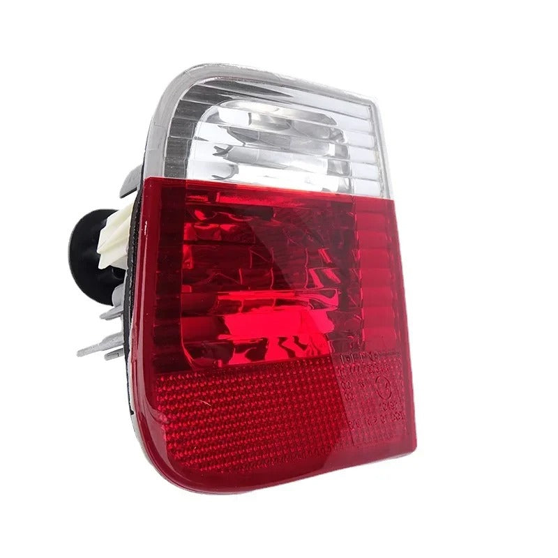 "2002-2005 BMW E46 Series rear taillight - Red and clear glass replacement."