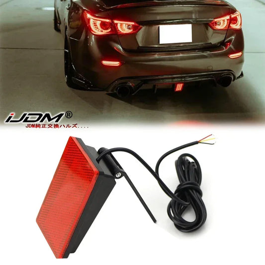 Universal Rear Bumper Diffuser with F1 Style Strobe Brake Light - JustUsRacers