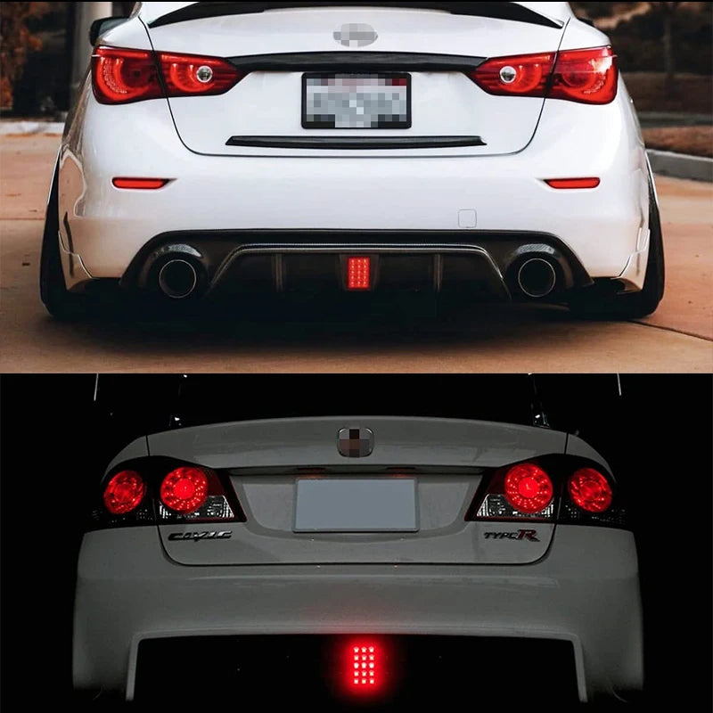 Universal Rear Bumper Diffuser with F1 Style Strobe Brake Light - JustUsRacers