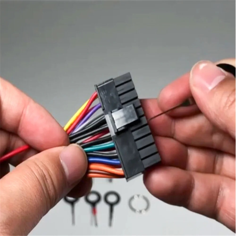 "Car Terminal Ejector Tool Kit for BMW E36 E46 E39 E60 E90 and VW Audi models. Use for installing car stereo systems. Not a w