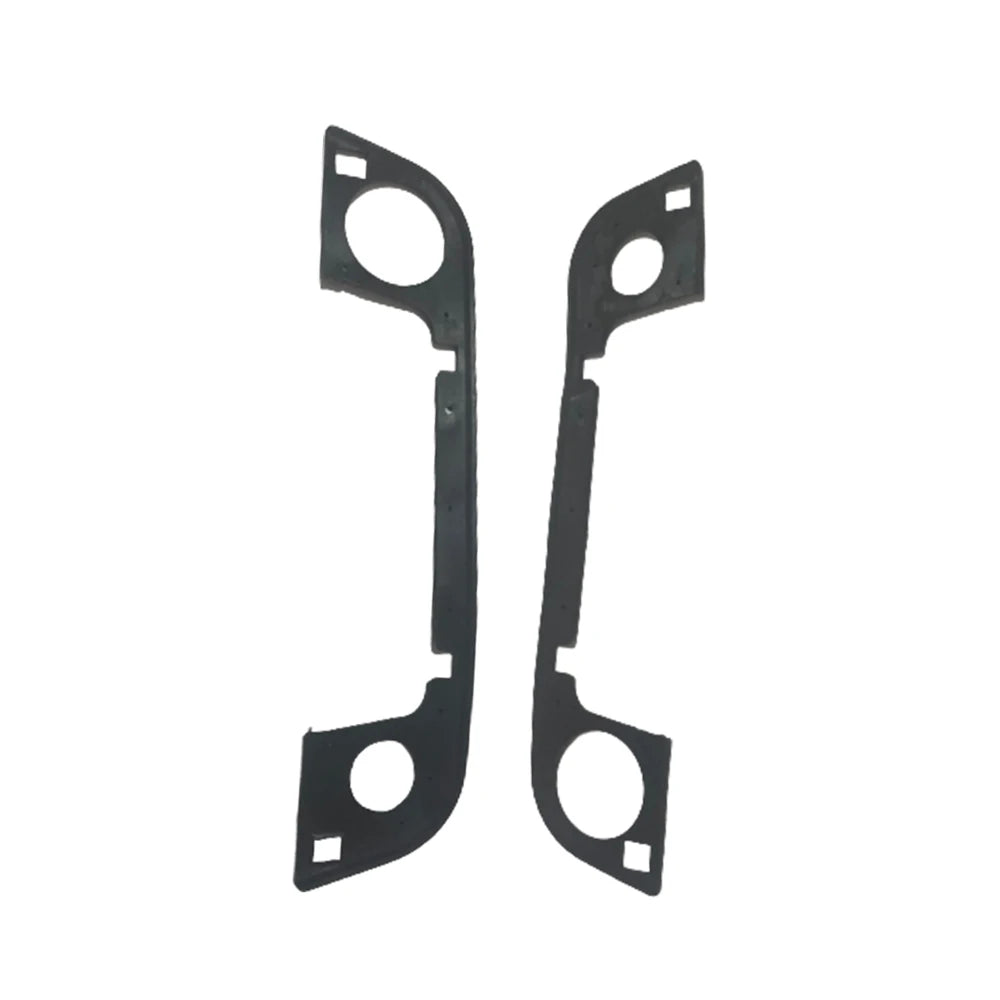 Four black door handle gaskets for BMW E36 exterior use.