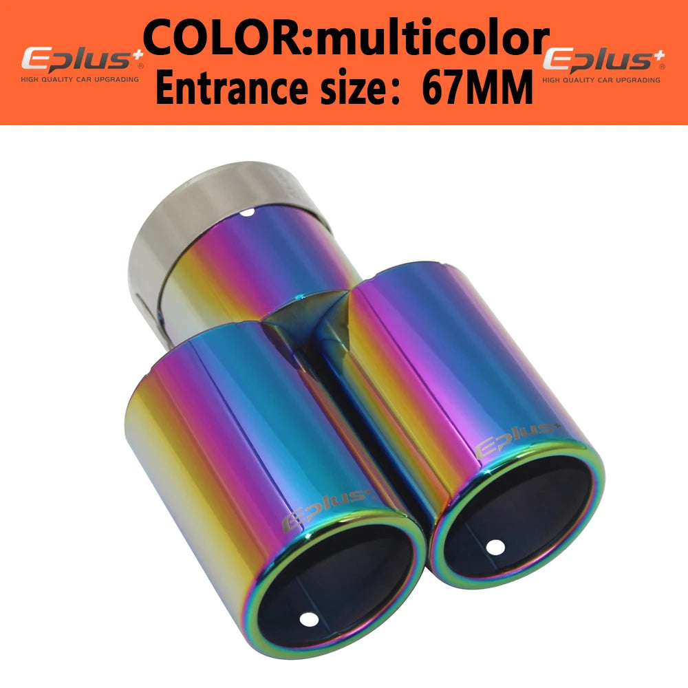 EPLUS Car Styling Muffler Exhaust Tail Pipe Tip - JustUsRacers