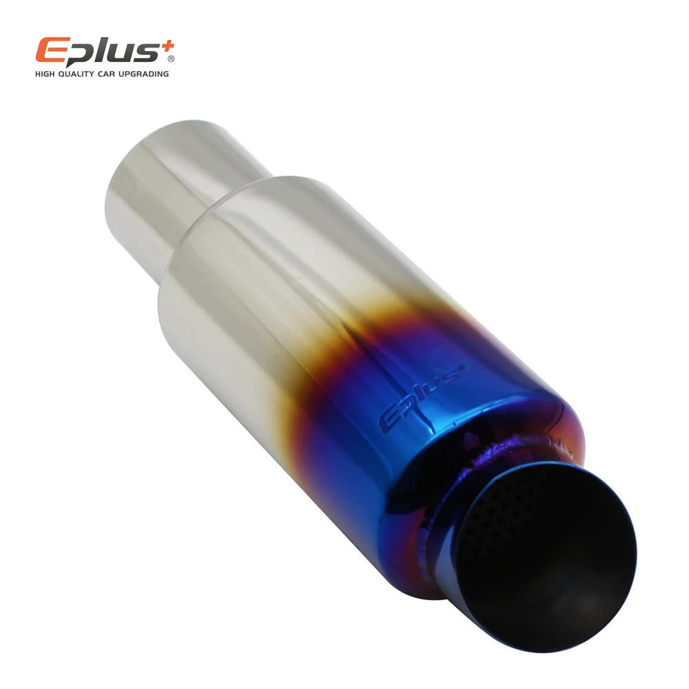 EPLUS Universal Stainless Steel Exhaust Muffler Tail Pipe Tip - JustUsRacers