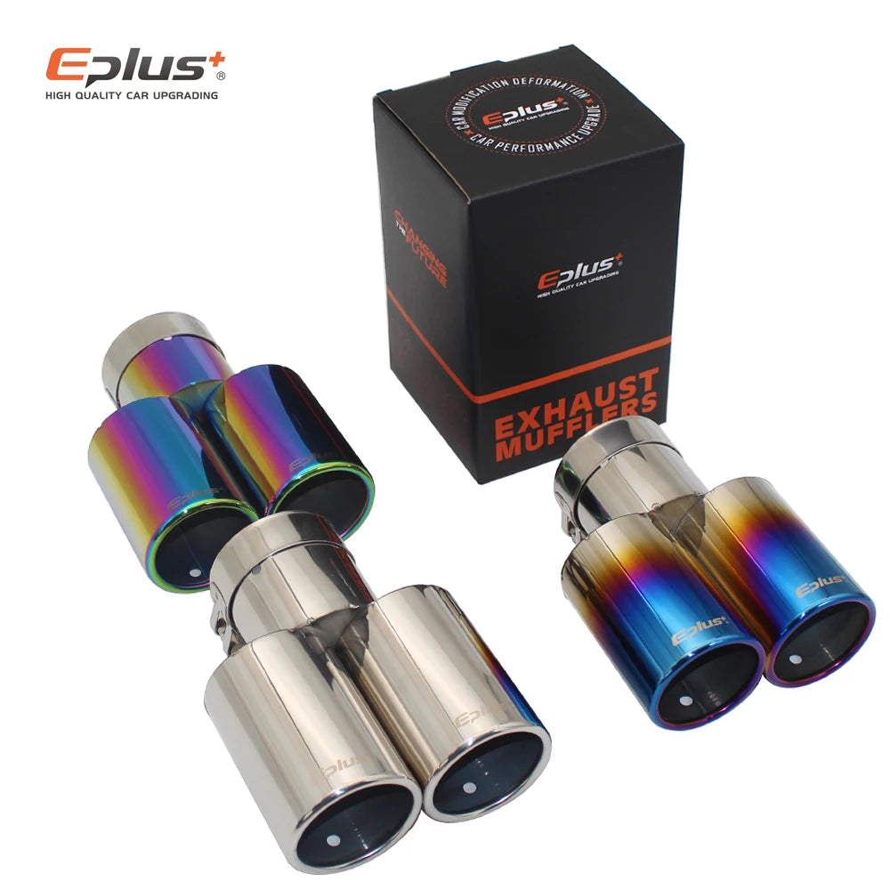 EPLUS Car Styling Muffler Exhaust Tail Pipe Tip - JustUsRacers