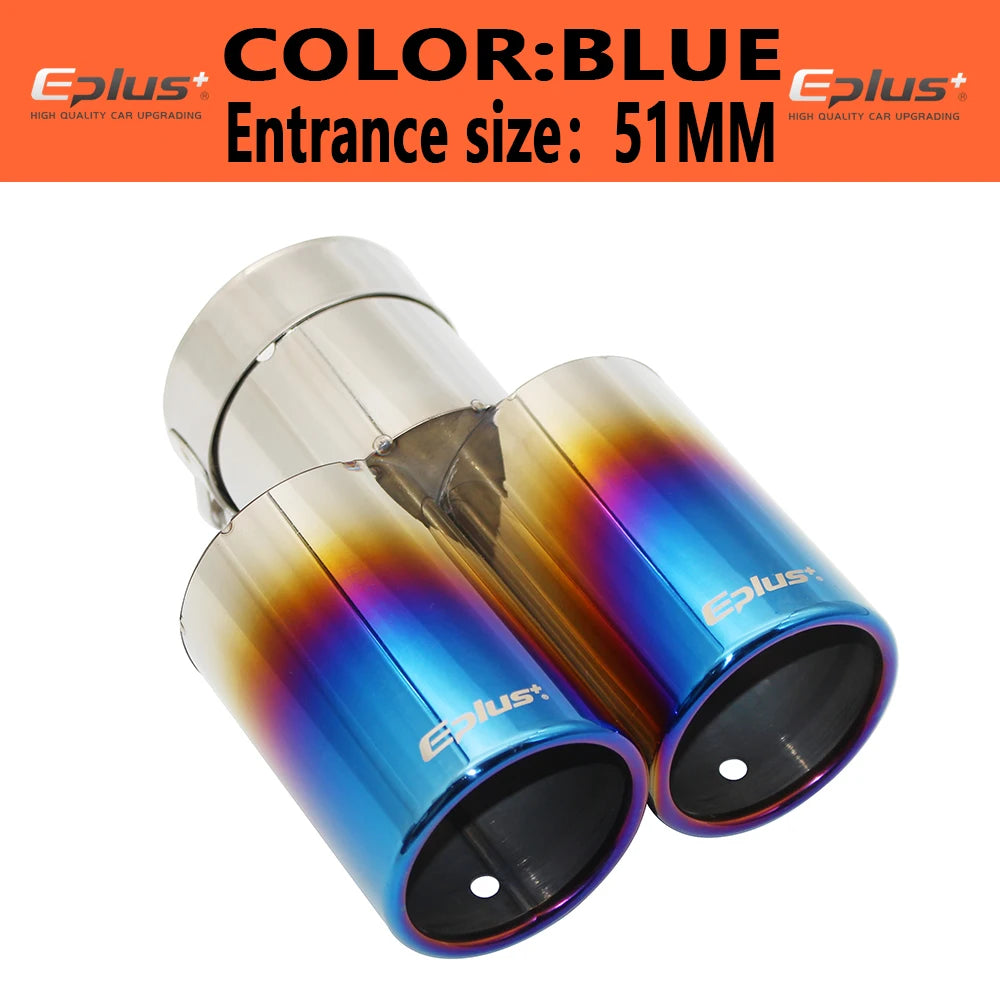 EPLUS Car Styling Muffler Exhaust Tail Pipe Tip - JustUsRacers