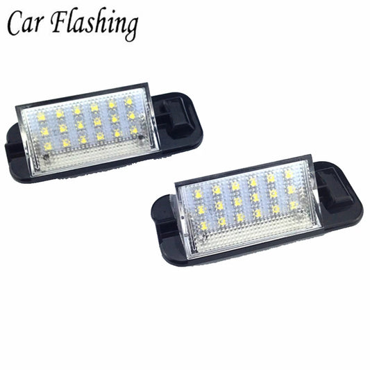 Two BMW E36 LED license plate lights (1992-1998), suitable for Toyota vehicles.