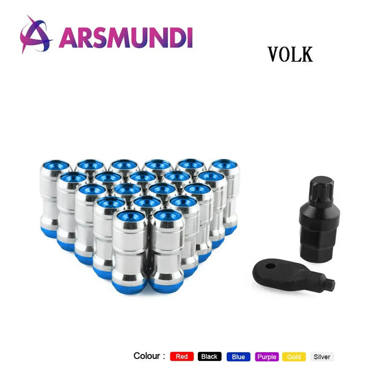 Racing Concealed Heptagon Formula Steel Wheel Lock Lug Nuts - JustUsRacers