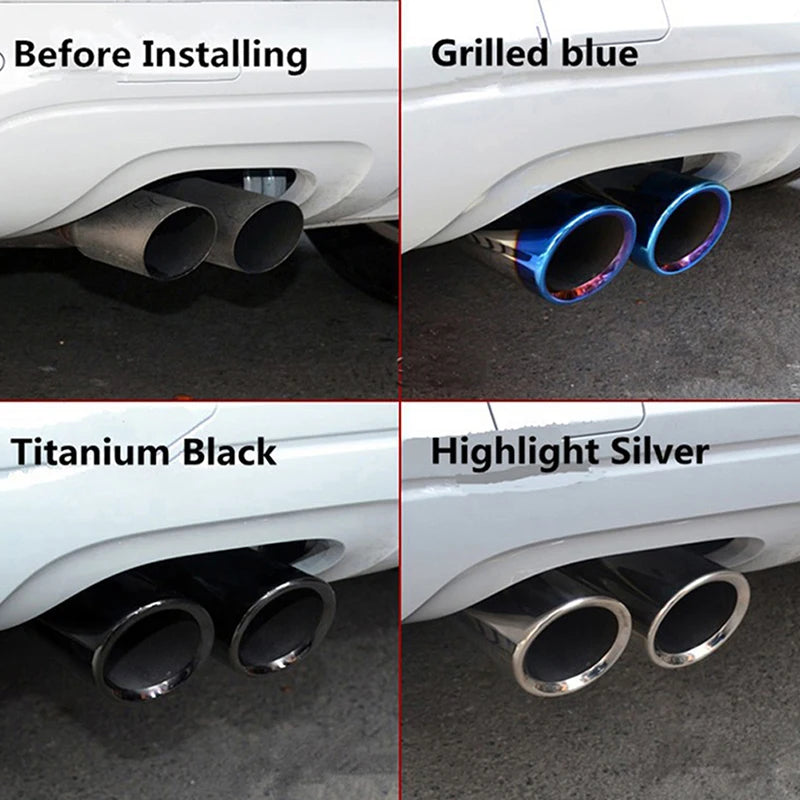 Stainless Steel Exhaust Muffler Tip Pipe for VW - JustUsRacers