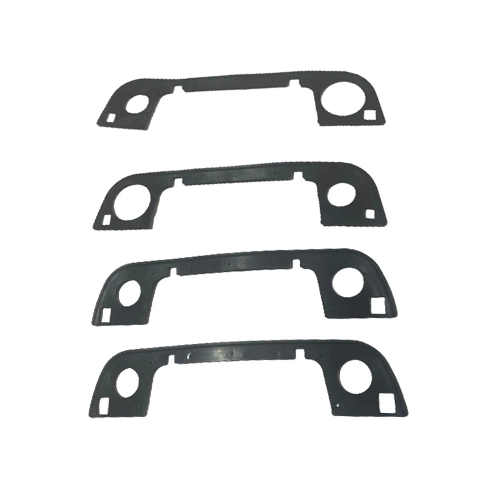 BMW E36 door handle gasket set (4pcs): Exterior seals for BMW car doors. Replacement parts for worn or damaged handles.