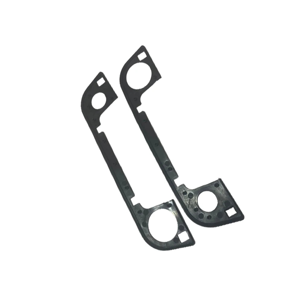 Four black door handle gaskets for BMW E36 vehicles.

Or, if more context is needed:
Four black BMW E36 door handle gasket se