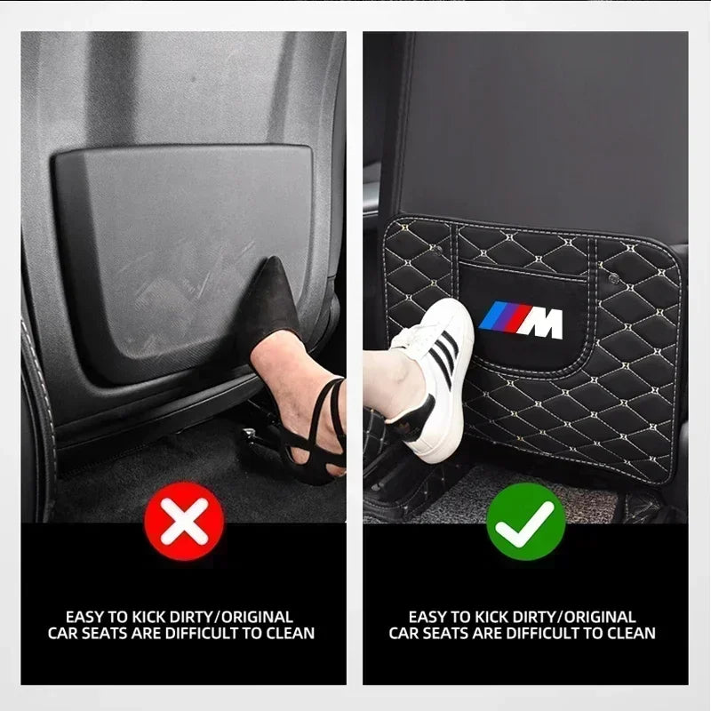 Protection pad for BMW (E36, E39, E46): enhances safety with seat back kick protector.