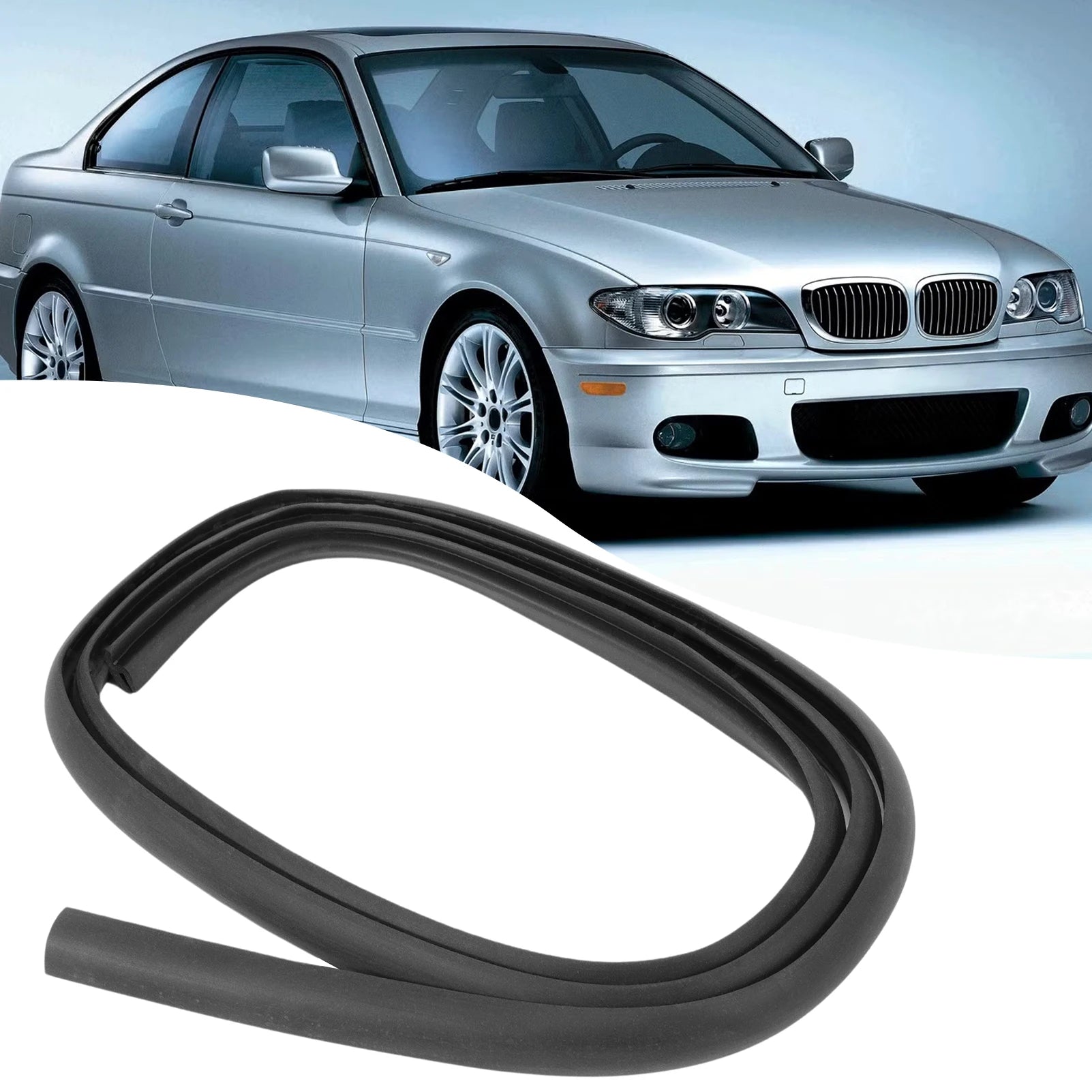 "1.7M BMW front bumper seal strip for models E46, E36, E60, F30, and F10."