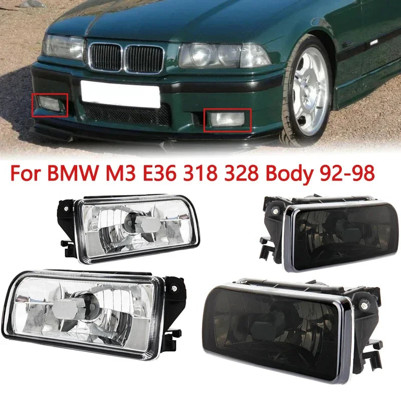 "BMW E36 M3 Fog Lights (Pair, No Bulbs) for models '92-'98."