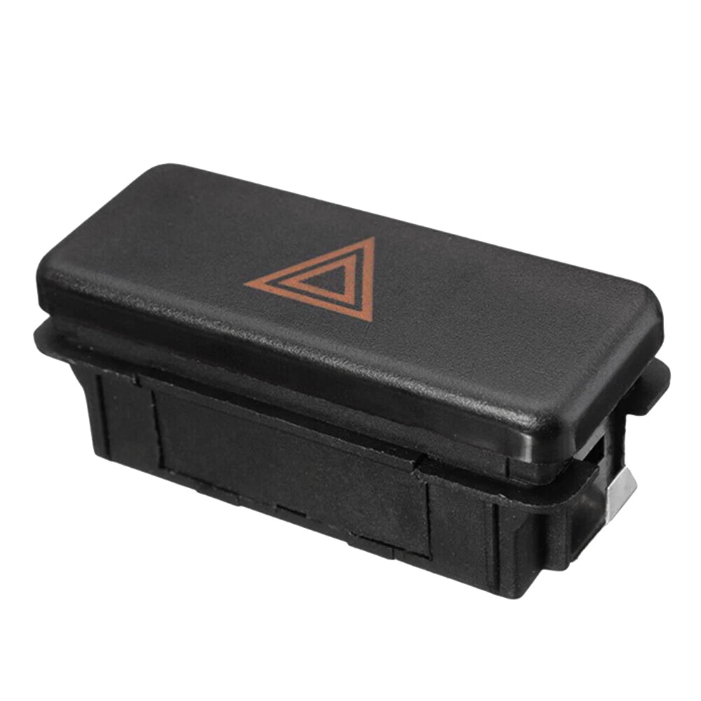 Black BMW switch with triangle logo for Hazard Flasher Light in plastic case.