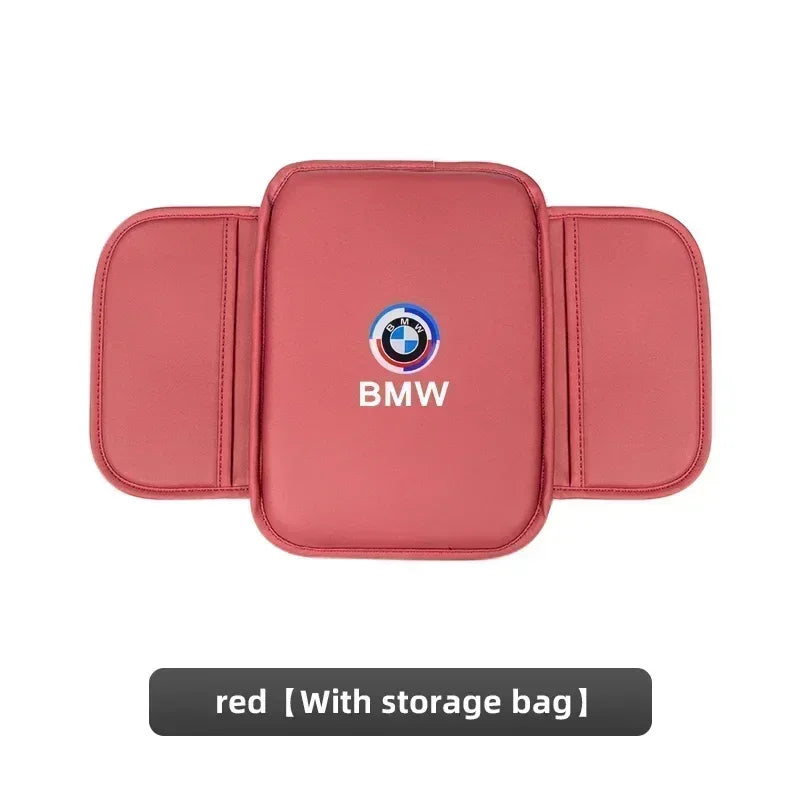 Universal Leather Armrest Pad for BMW E36, E46 models. Rich, authentic leather texture. No bag or pouch attached.