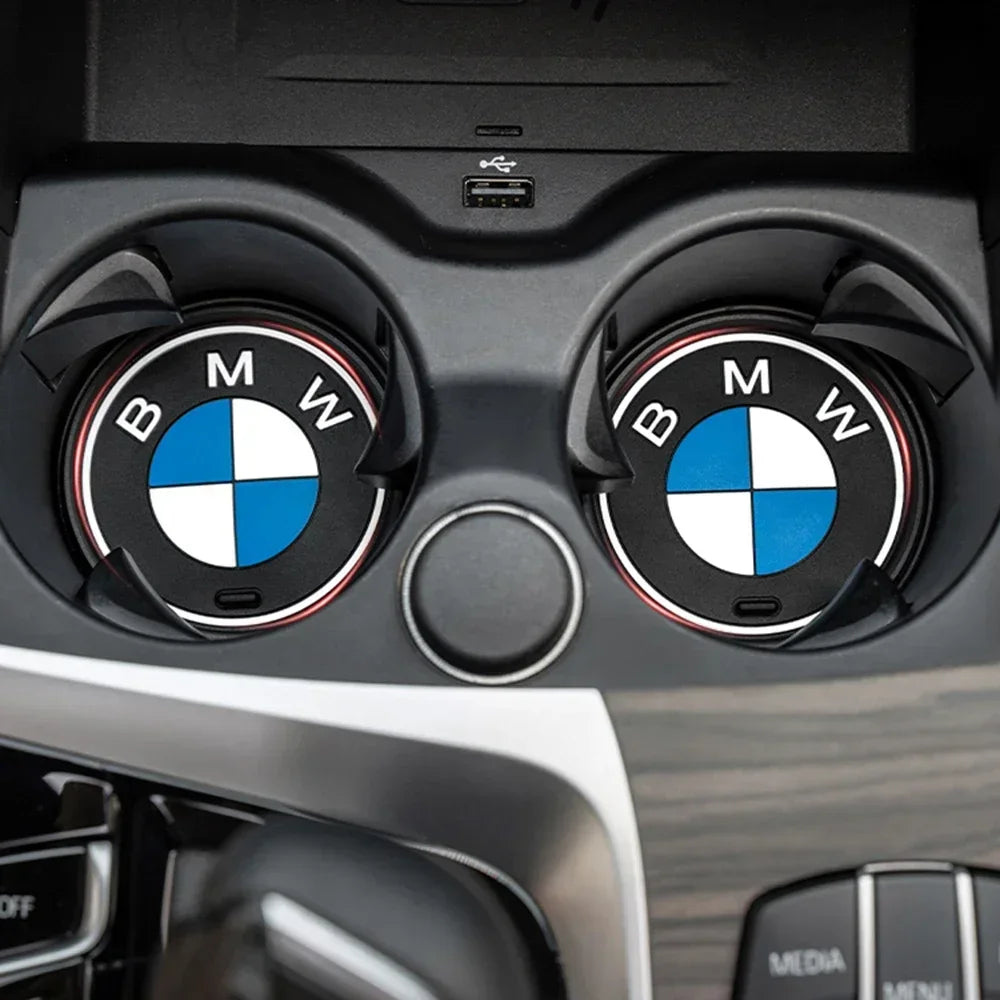 "BMW circular logo adhesive decal for vehicle application" or

"High-quality BMW logo car sticker for seamless and durable exterior application"