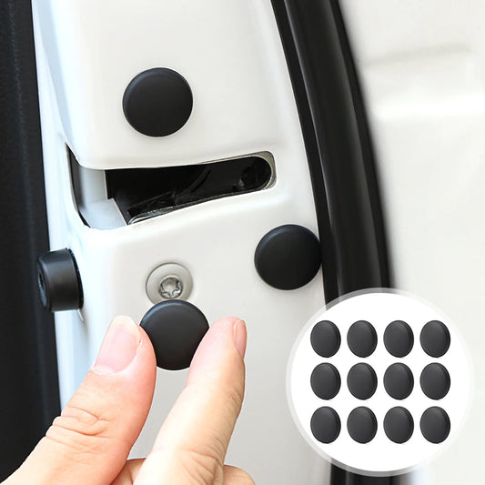 12pc car door lock screw covers - universal fit for BMW, VW, Skoda. Enhance door appearance by concealing screws.