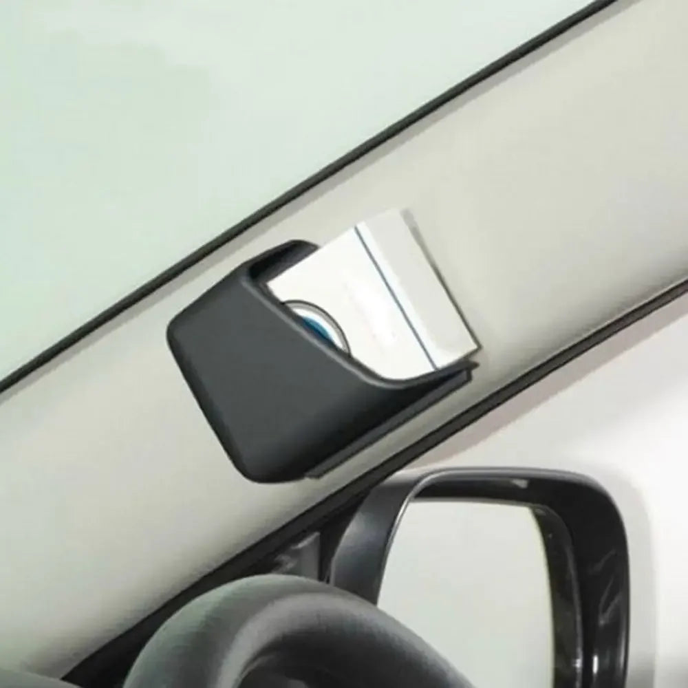 Car accessory: 2-piece IC card holder organizer for cigarettes. Fits front or rear door. Durable aluminum build. Measurements