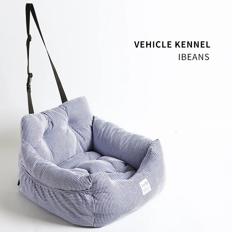 2-in-1 Pet Dog Carrier Folding Car Seat Pad - JustUsRacers