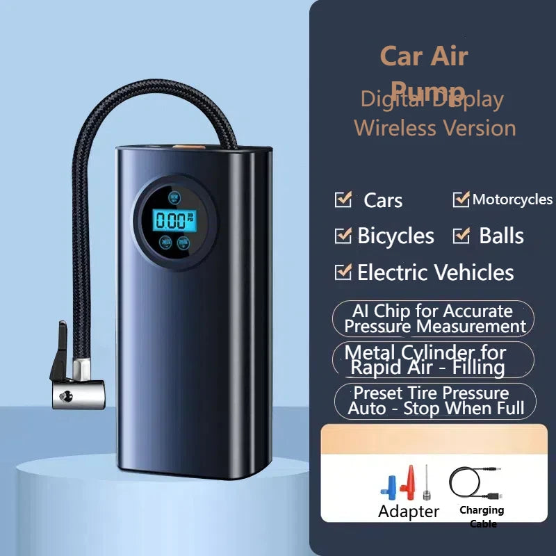 Portable Inflatable Air Pump Car Tire Inflator - JustUsRacers