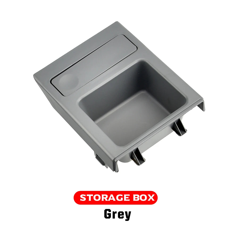 BMW E46 model (1999-2006) cup holder and coin tray: Compact storage solution.