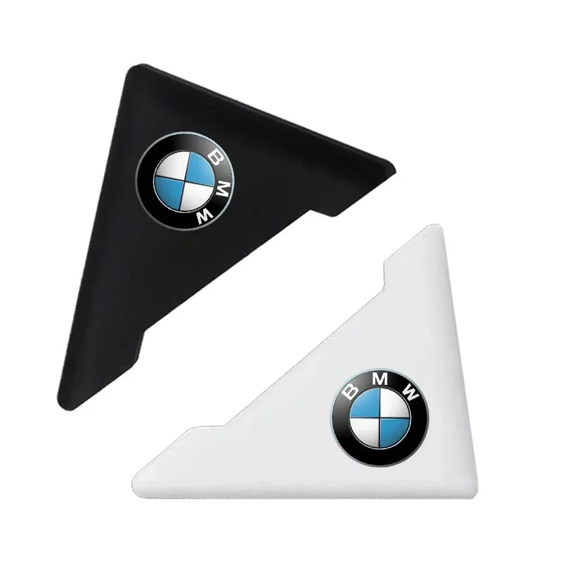 2 BMW M door corner guards: Silicone BMW logo covers for protection against collisions.