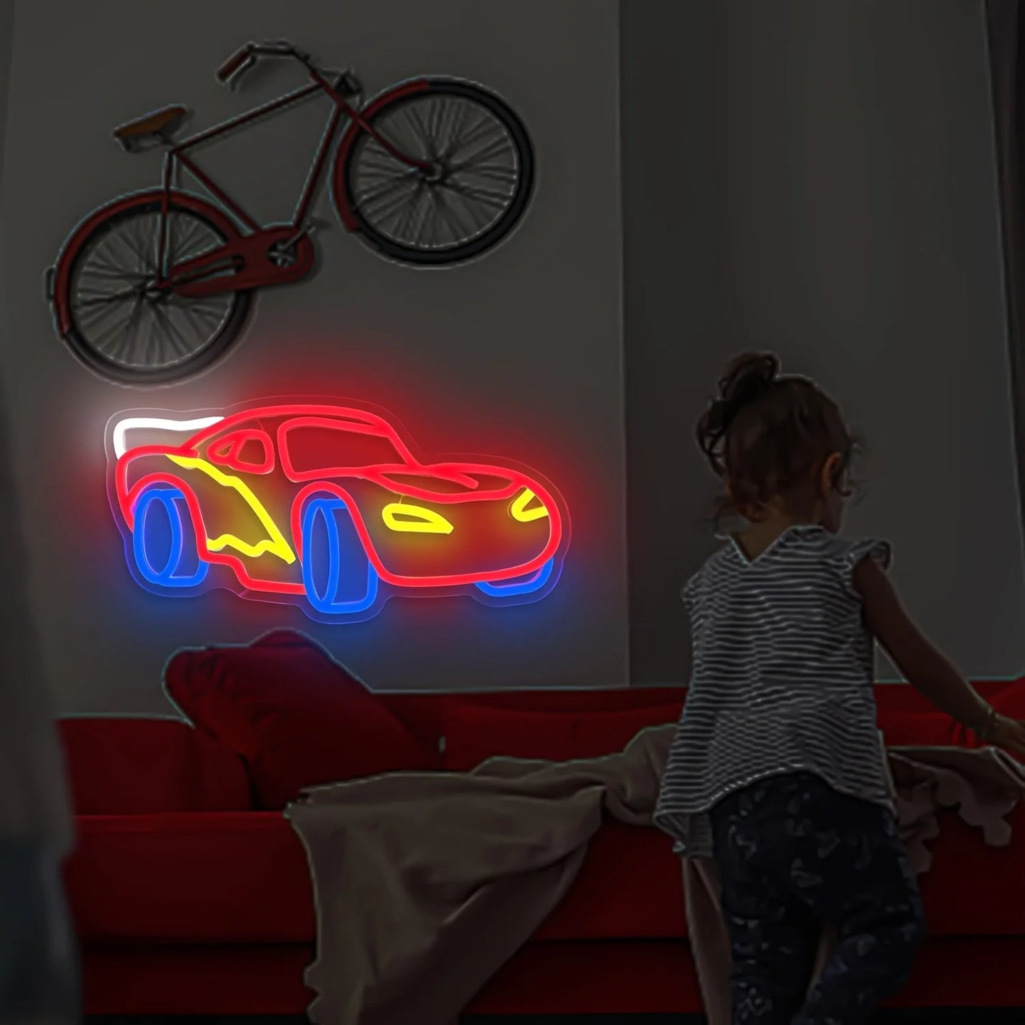 Car Neon LED Racing Sign for Bedroom or Game Room - JustUsRacers