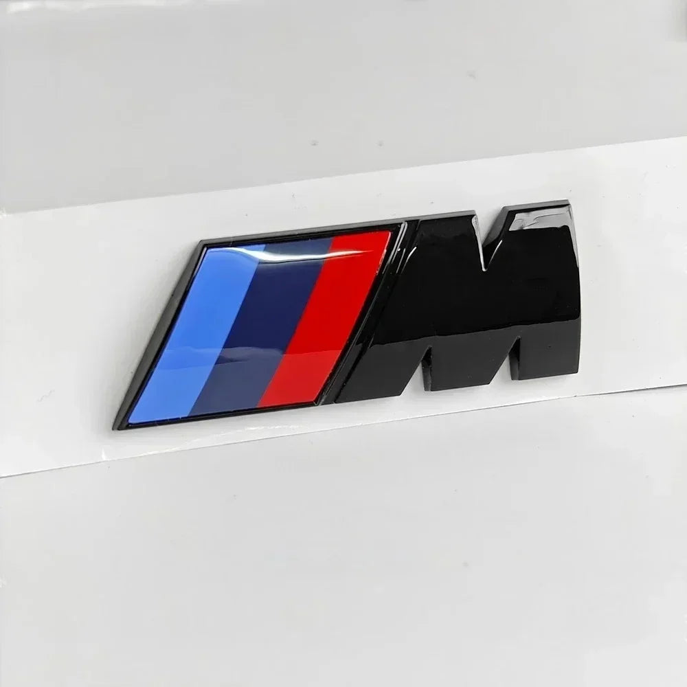 Set of BMW M logos: includes side and rear stickers for E36, E34, G20, G30, X6 models.