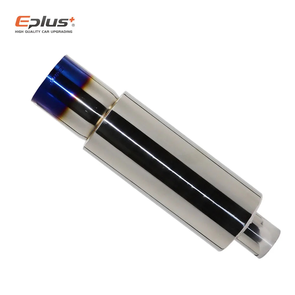EPLUS Universal Car Exhaust Straight Muffler Tail Pipe - JustUsRacers