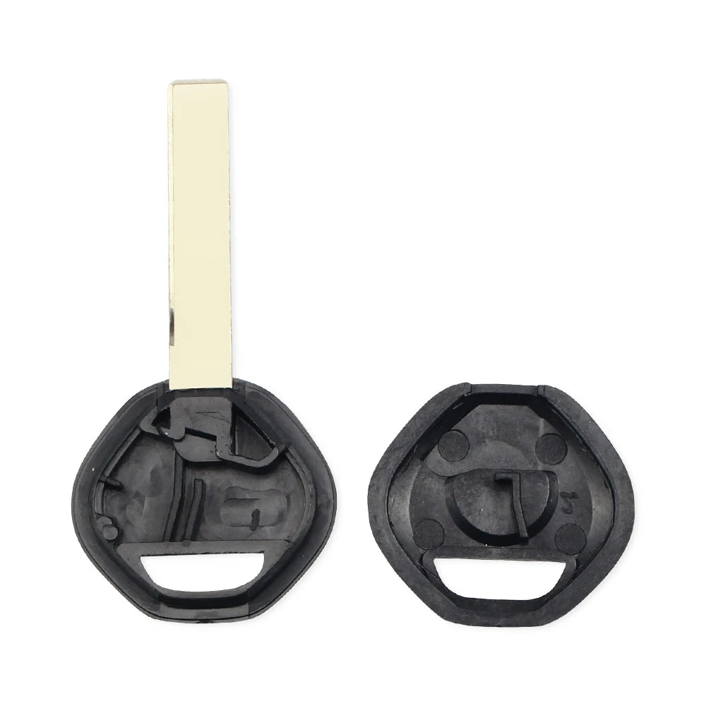 Black BMW door handle shells for E36, E34, E38, E39, Z3 models. Uncut HU58/HU92 replacement.