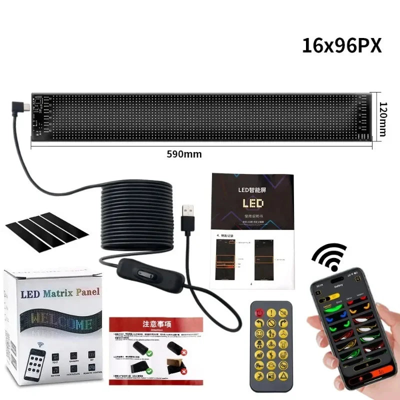 Person using USB programmable car display screen remote control.