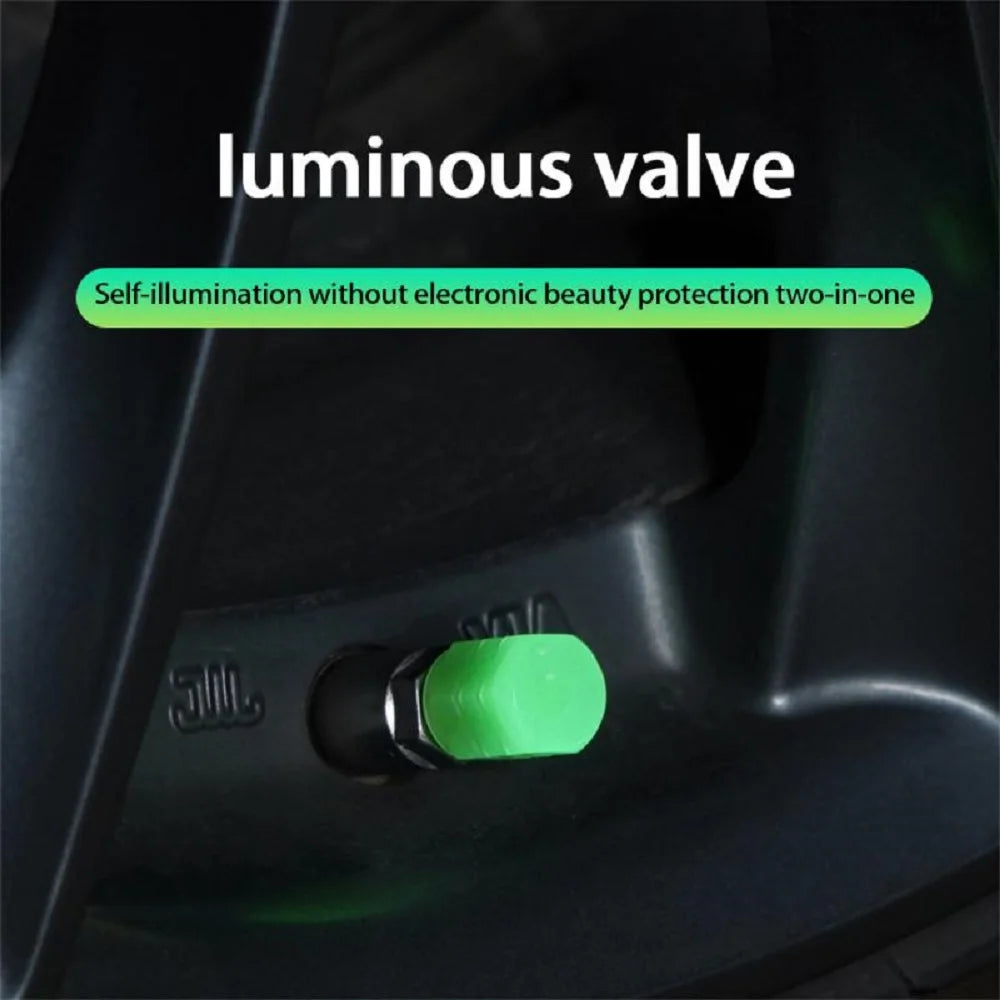 Alt text: Car side indicator with a green light glowing.