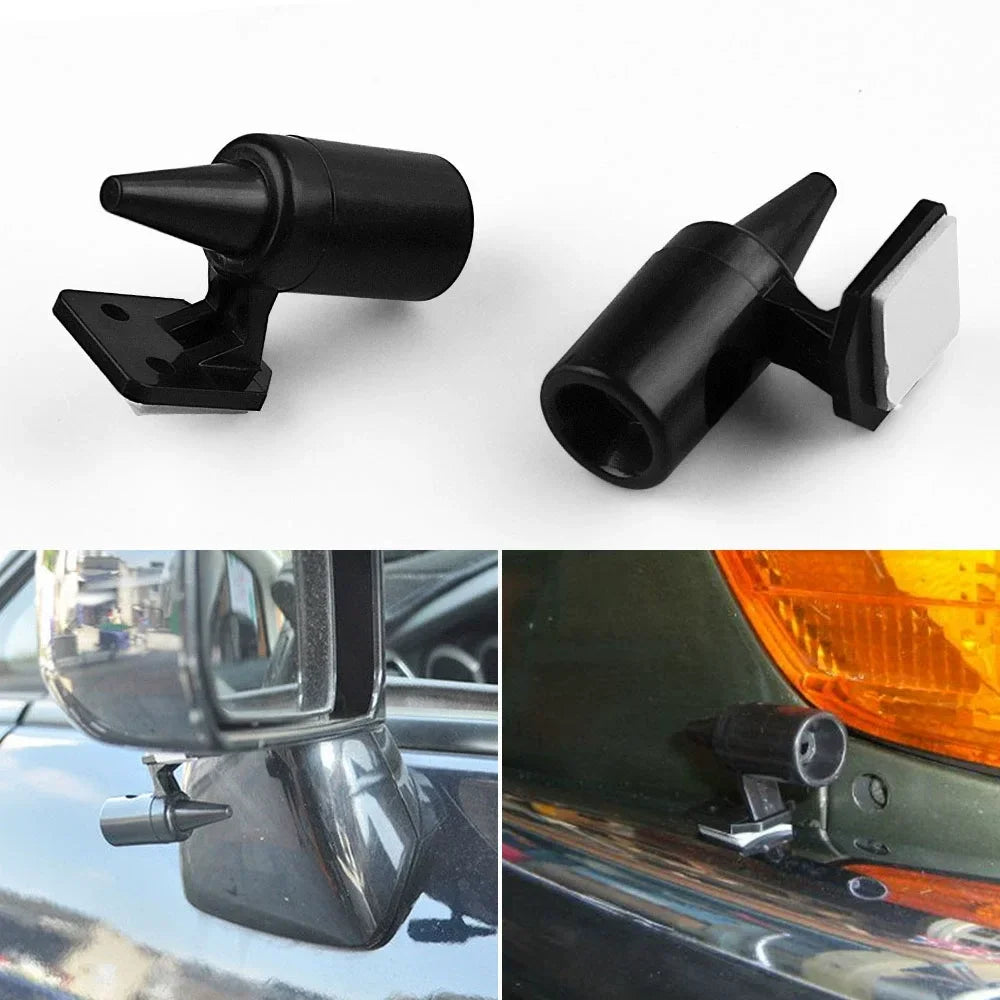 Six weather-resistant deer whistles for your vehicle's mirrors. Set includes 2 units. (Set of 6)