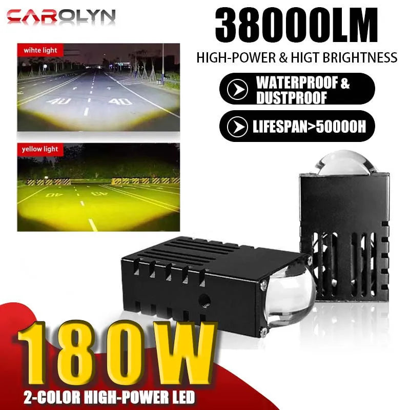 LED Headlight Bumper Fog Lamps Projector Mini Driving Lights - JustUsRacers