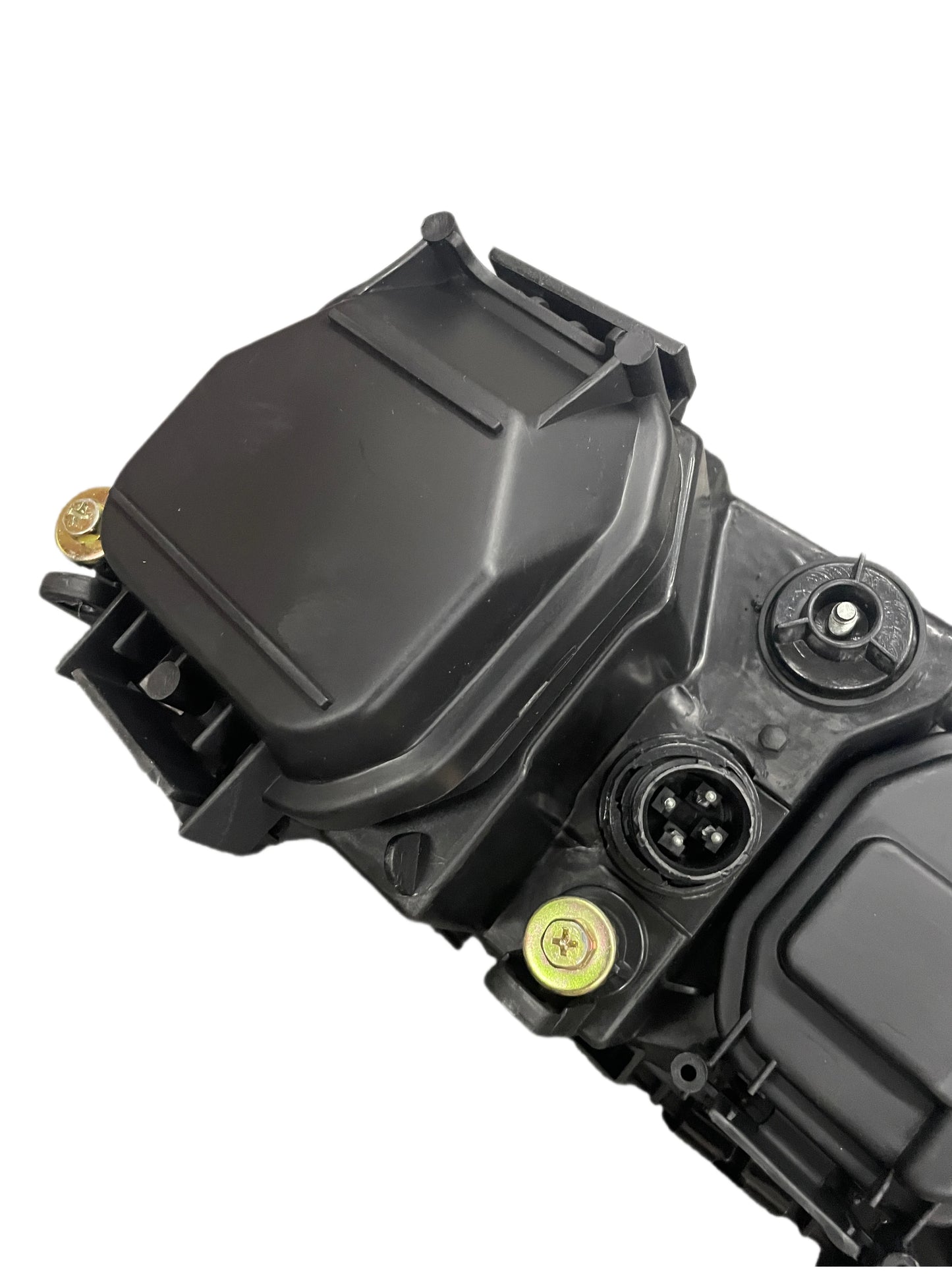 BMW E36 projector headlights: Ignition module with yellow status indicator light. (Pair)