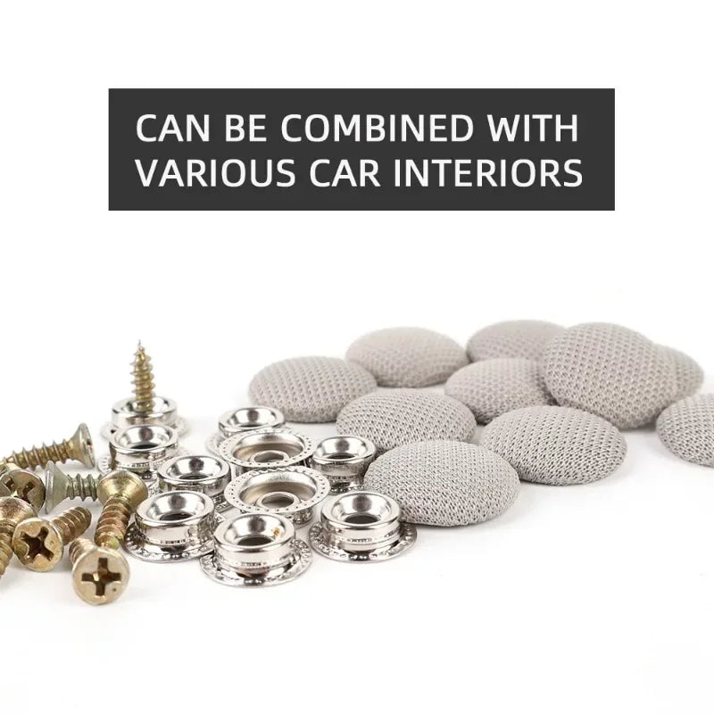 "Roof repair kit: 30/60 pcs Car Headliner Repair Pins - Metal fasteners for securing roof buckles."