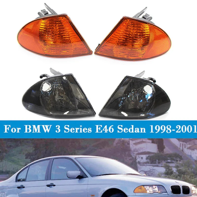 Car Front Left Turn Signal Indicator Housing 63136902765 for BMW 3 Series E46 Sedan (1999–2001) - JustUsRacers