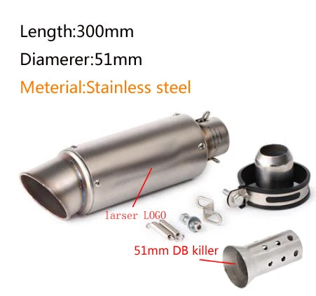 Stainless steel Universal GP Carbon Exhaust for Suzuki GSX-S1000 and Versys motorcycles.