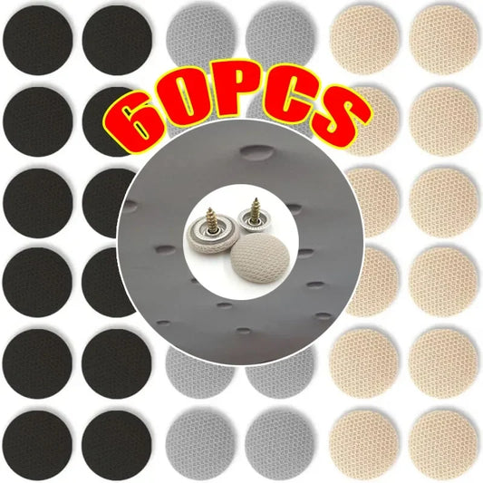 Set of 30/60 car headliner repair pins with central holes for roof buckle retention.