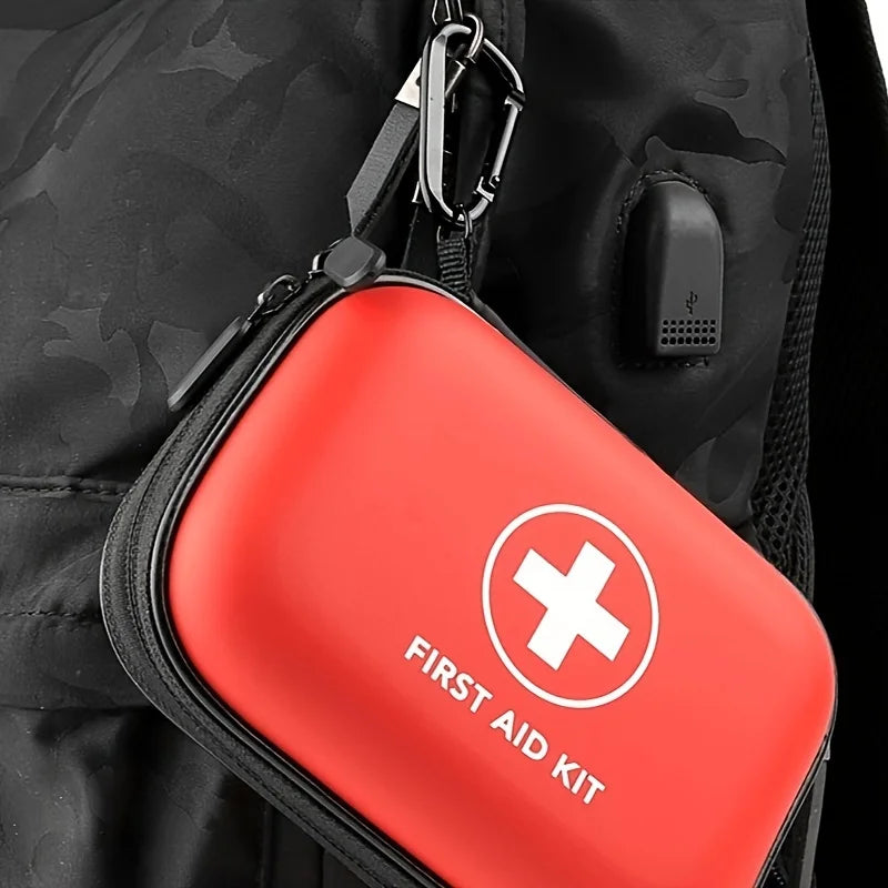 First Aid Kit Complete 104Pcs Water-Resistant Hard Shell - JustUsRacers